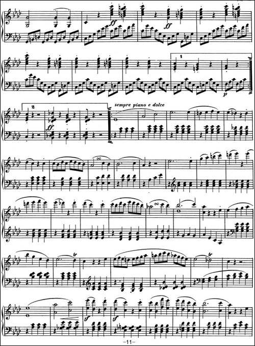 贝多芬钢琴奏鸣曲01 f小调 Op.2 No.1 F minor-钢琴谱