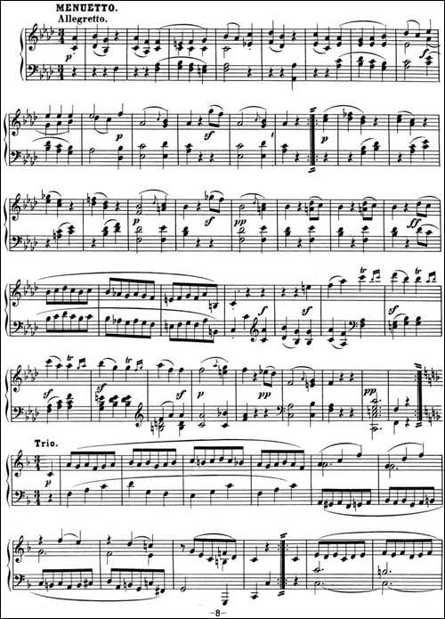 贝多芬钢琴奏鸣曲01 f小调 Op.2 No.1 F minor-钢琴谱