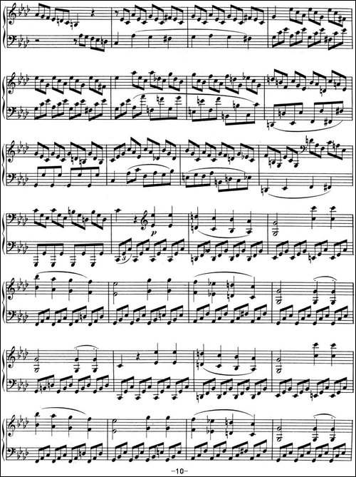 贝多芬钢琴奏鸣曲01 f小调 Op.2 No.1 F minor-钢琴谱