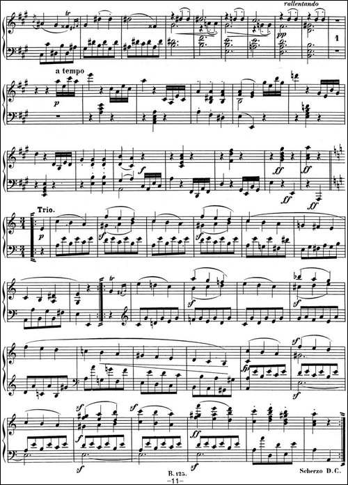 贝多芬钢琴奏鸣曲02 A大调 Op.2 No.2 A major-钢琴谱