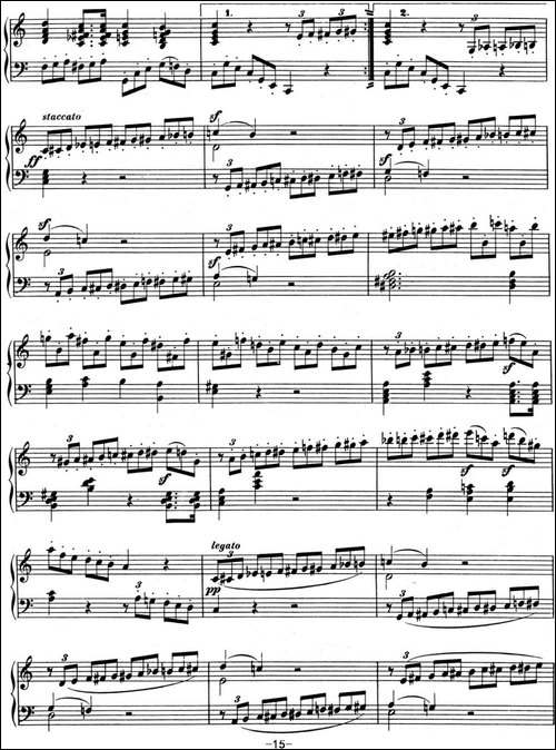 贝多芬钢琴奏鸣曲02 A大调 Op.2 No.2 A major-钢琴谱