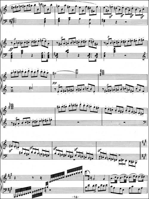 贝多芬钢琴奏鸣曲02 A大调 Op.2 No.2 A major-钢琴谱