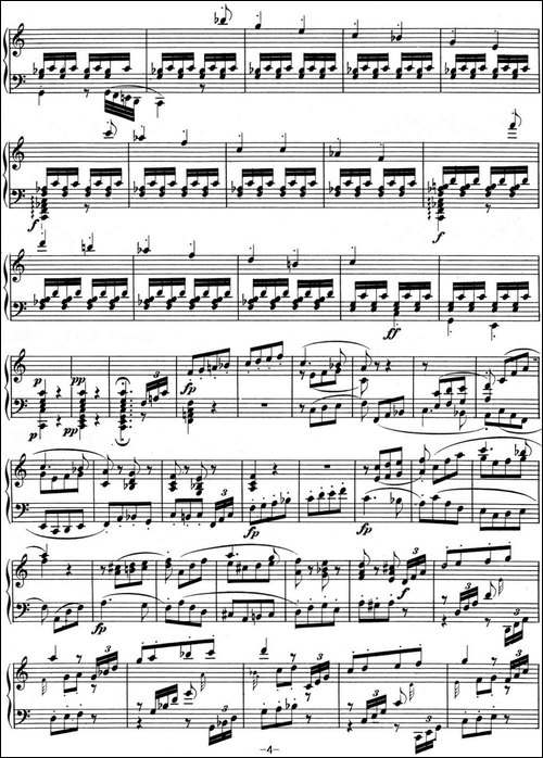 贝多芬钢琴奏鸣曲02 A大调 Op.2 No.2 A major-钢琴谱