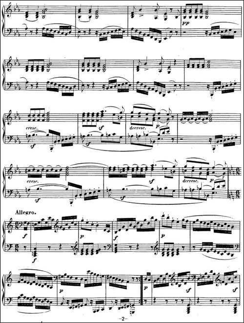 贝多芬钢琴奏鸣曲13 幻想奏鸣曲 降E大调 Op.27 No.1 E-flat major-钢琴谱