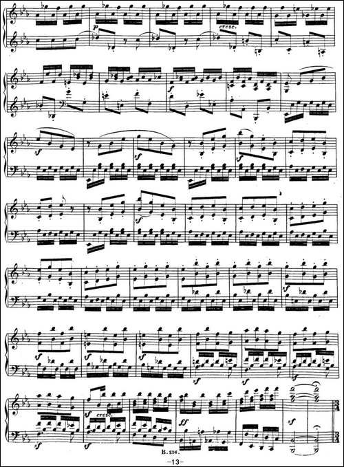 贝多芬钢琴奏鸣曲13 幻想奏鸣曲 降E大调 Op.27 No.1 E-flat major-钢琴谱