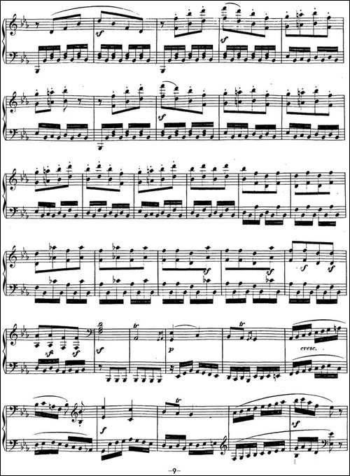 贝多芬钢琴奏鸣曲13 幻想奏鸣曲 降E大调 Op.27 No.1 E-flat major-钢琴谱