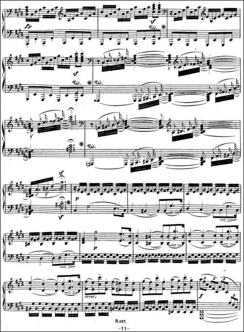 贝多芬钢琴奏鸣曲14 月光 升c小调 Op.27 No.2 C-sharp minor-钢琴谱
