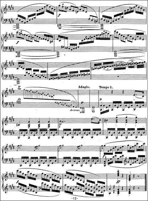 贝多芬钢琴奏鸣曲14 月光 升c小调 Op.27 No.2 C-sharp minor-钢琴谱