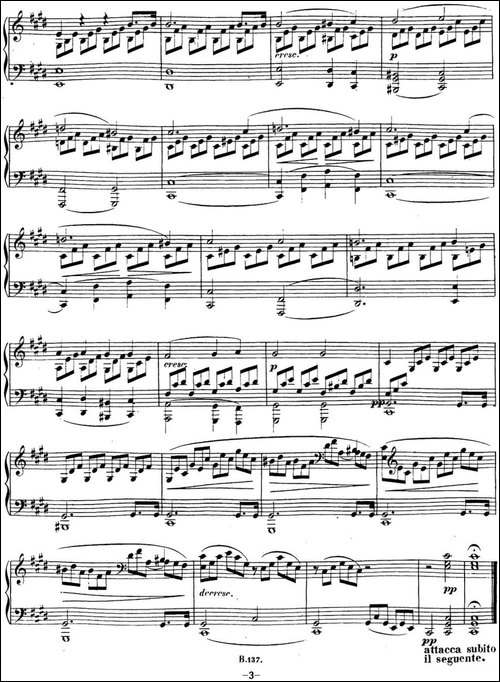 贝多芬钢琴奏鸣曲14 月光 升c小调 Op.27 No.2 C-sharp minor-钢琴谱