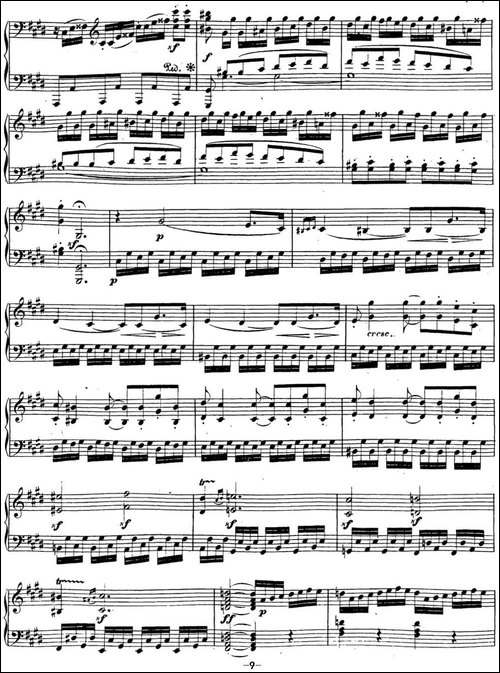 贝多芬钢琴奏鸣曲14 月光 升c小调 Op.27 No.2 C-sharp minor-钢琴谱
