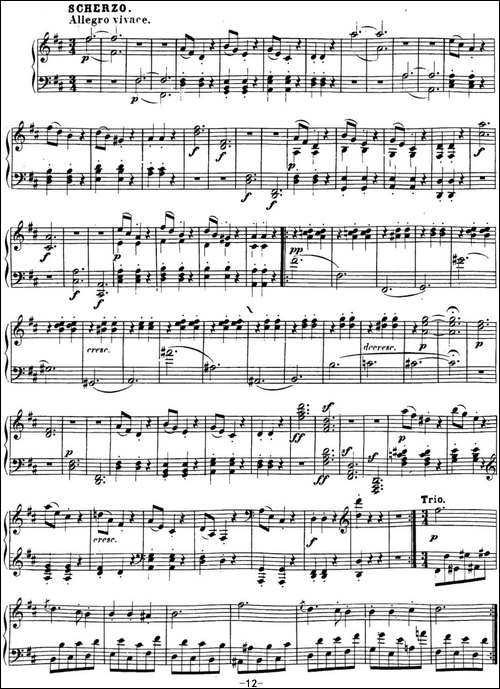 贝多芬钢琴奏鸣曲15 田园 D大调 Op.28 D major-钢琴谱