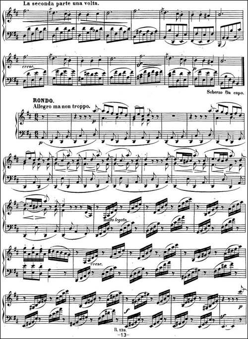 贝多芬钢琴奏鸣曲15 田园 D大调 Op.28 D major-钢琴谱