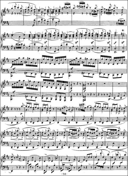 贝多芬钢琴奏鸣曲15 田园 D大调 Op.28 D major-钢琴谱