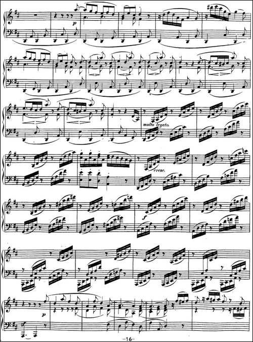 贝多芬钢琴奏鸣曲15 田园 D大调 Op.28 D major-钢琴谱