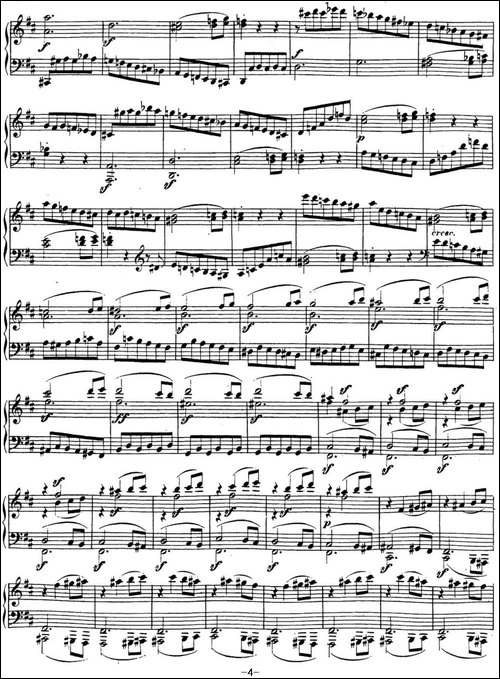 贝多芬钢琴奏鸣曲15 田园 D大调 Op.28 D major-钢琴谱