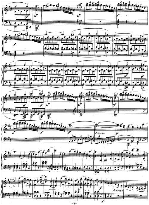 贝多芬钢琴奏鸣曲15 田园 D大调 Op.28 D major-钢琴谱
