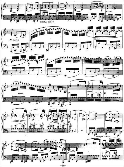 贝多芬钢琴奏鸣曲15 田园 D大调 Op.28 D major-钢琴谱