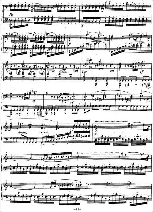 贝多芬钢琴奏鸣曲16 G大调 Op.31 No.1 G major-钢琴谱