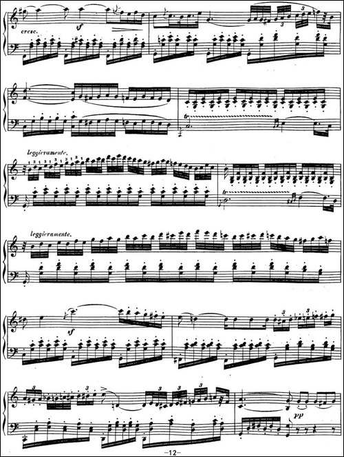 贝多芬钢琴奏鸣曲16 G大调 Op.31 No.1 G major-钢琴谱