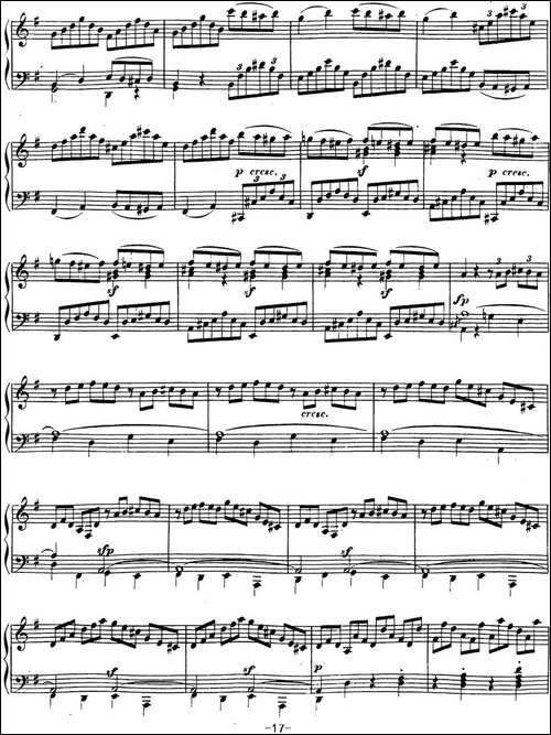 贝多芬钢琴奏鸣曲16 G大调 Op.31 No.1 G major-钢琴谱