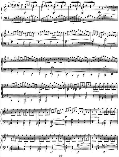 贝多芬钢琴奏鸣曲16 G大调 Op.31 No.1 G major-钢琴谱