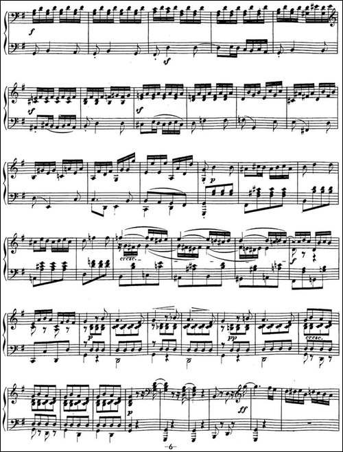 贝多芬钢琴奏鸣曲16 G大调 Op.31 No.1 G major-钢琴谱