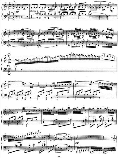 贝多芬钢琴奏鸣曲16 G大调 Op.31 No.1 G major-钢琴谱