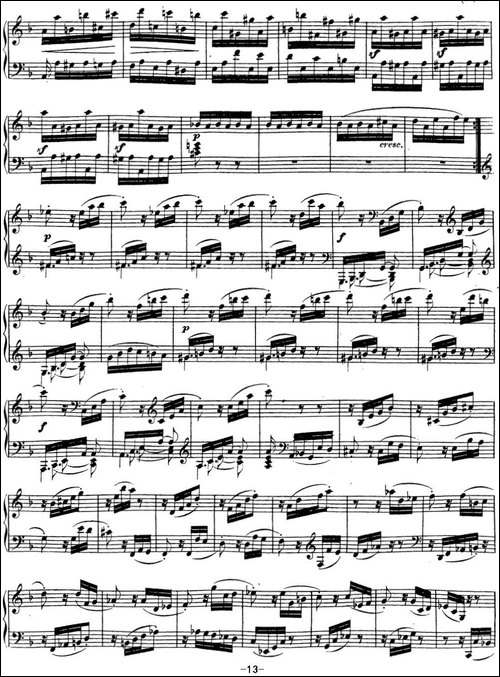 贝多芬钢琴奏鸣曲17 暴风雨 d小调 Op.31 No.2 D minor-钢琴谱