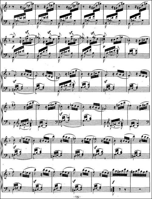 贝多芬钢琴奏鸣曲17 暴风雨 d小调 Op.31 No.2 D minor-钢琴谱