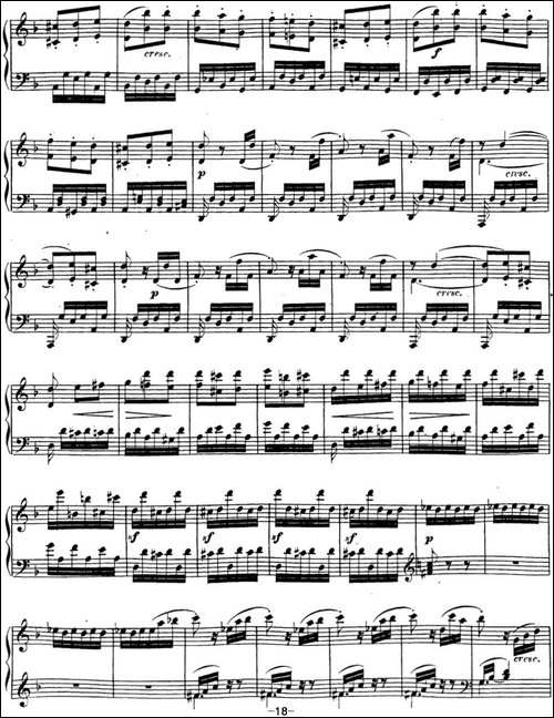 贝多芬钢琴奏鸣曲17 暴风雨 d小调 Op.31 No.2 D minor-钢琴谱
