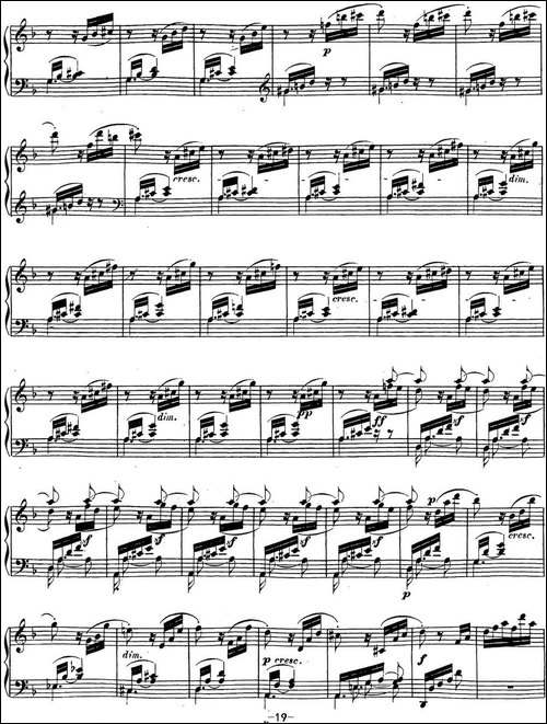 贝多芬钢琴奏鸣曲17 暴风雨 d小调 Op.31 No.2 D minor-钢琴谱