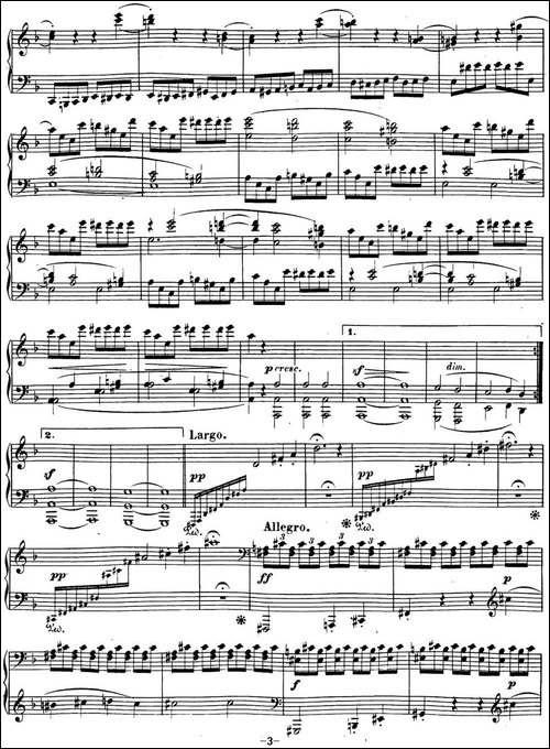贝多芬钢琴奏鸣曲17 暴风雨 d小调 Op.31 No.2 D minor-钢琴谱
