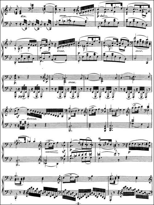 贝多芬钢琴奏鸣曲17 暴风雨 d小调 Op.31 No.2 D minor-钢琴谱