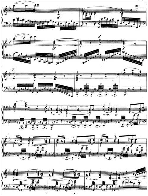 贝多芬钢琴奏鸣曲17 暴风雨 d小调 Op.31 No.2 D minor-钢琴谱
