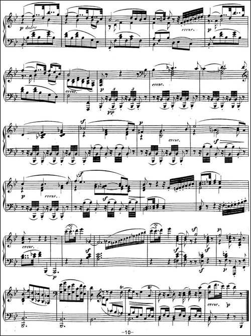 贝多芬钢琴奏鸣曲17 暴风雨 d小调 Op.31 No.2 D minor-钢琴谱