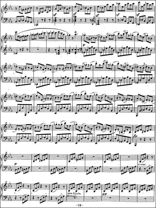 贝多芬钢琴奏鸣曲18 狩猎 降E大调 Op.31 No.3 E-flat major-钢琴谱