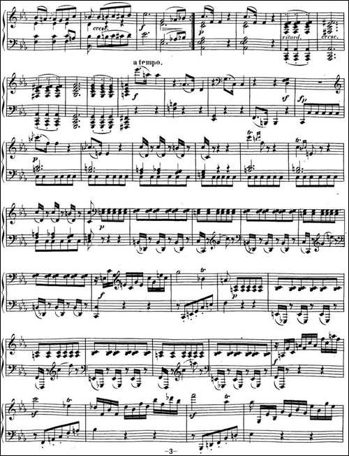 贝多芬钢琴奏鸣曲18 狩猎 降E大调 Op.31 No.3 E-flat major-钢琴谱