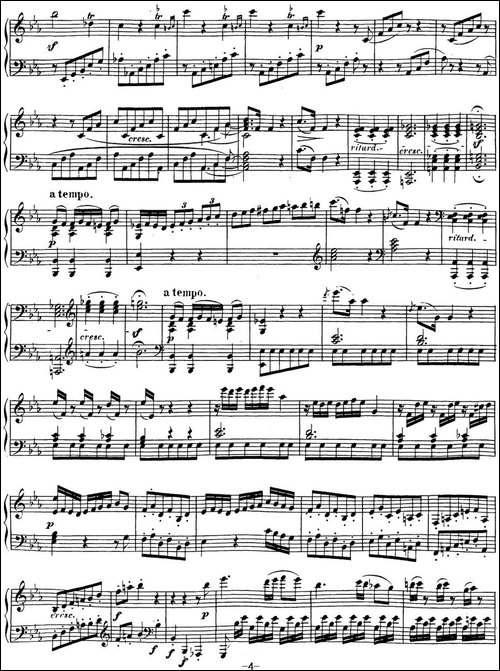 贝多芬钢琴奏鸣曲18 狩猎 降E大调 Op.31 No.3 E-flat major-钢琴谱