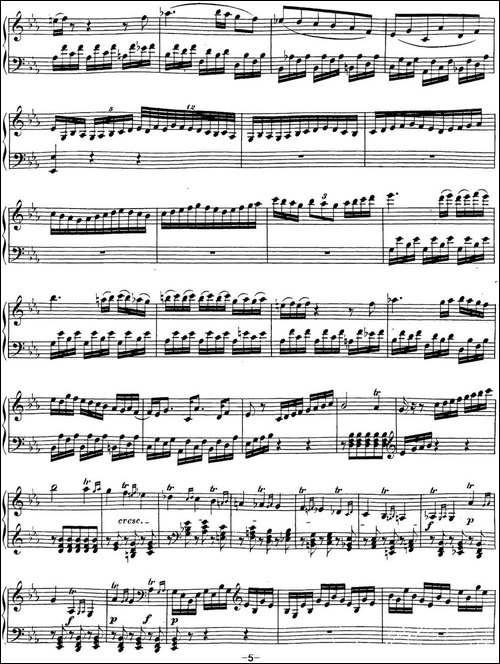 贝多芬钢琴奏鸣曲18 狩猎 降E大调 Op.31 No.3 E-flat major-钢琴谱
