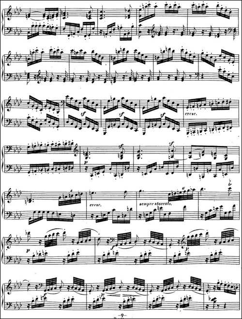 贝多芬钢琴奏鸣曲18 狩猎 降E大调 Op.31 No.3 E-flat major-钢琴谱