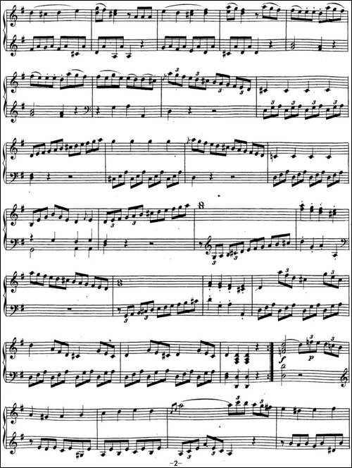 贝多芬钢琴奏鸣曲20 G大调 Op.49 No.2 G major-钢琴谱