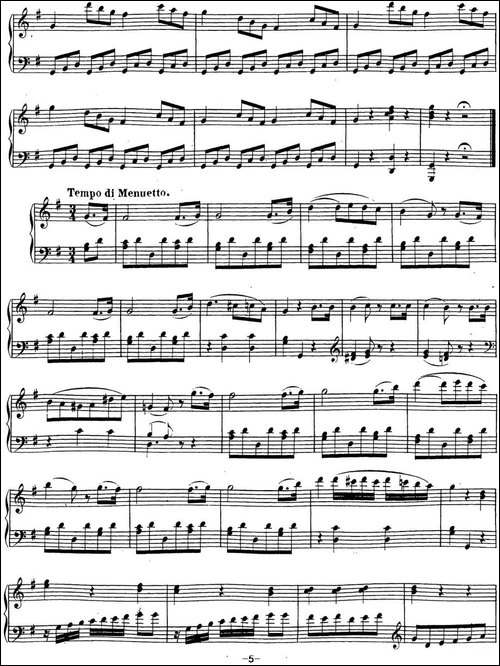 贝多芬钢琴奏鸣曲20 G大调 Op.49 No.2 G major-钢琴谱