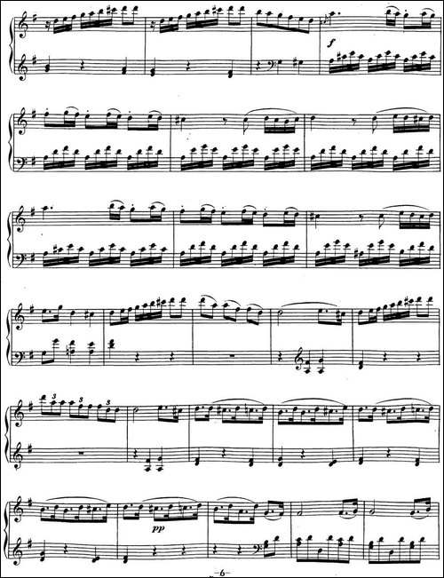 贝多芬钢琴奏鸣曲20 G大调 Op.49 No.2 G major-钢琴谱