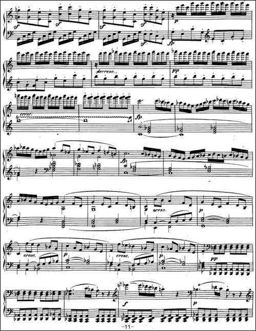 贝多芬钢琴奏鸣曲21 黎明-华尔斯坦 C大调 Op.53 C major-钢琴谱