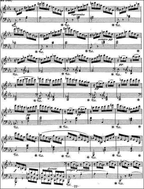 贝多芬钢琴奏鸣曲21 黎明-华尔斯坦 C大调 Op.53 C major-钢琴谱