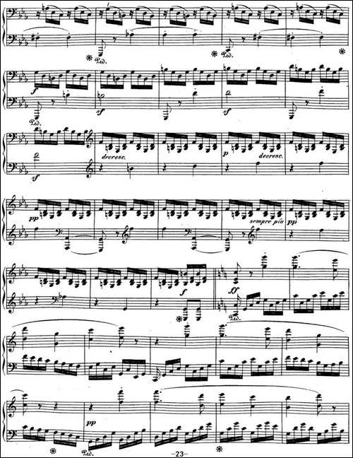 贝多芬钢琴奏鸣曲21 黎明-华尔斯坦 C大调 Op.53 C major-钢琴谱