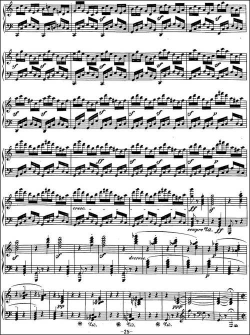 贝多芬钢琴奏鸣曲21 黎明-华尔斯坦 C大调 Op.53 C major-钢琴谱