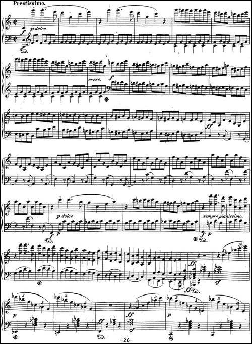 贝多芬钢琴奏鸣曲21 黎明-华尔斯坦 C大调 Op.53 C major-钢琴谱