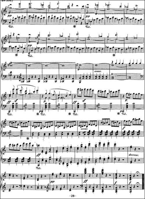 贝多芬钢琴奏鸣曲21 黎明-华尔斯坦 C大调 Op.53 C major-钢琴谱