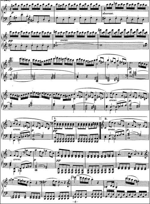 贝多芬钢琴奏鸣曲21 黎明-华尔斯坦 C大调 Op.53 C major-钢琴谱